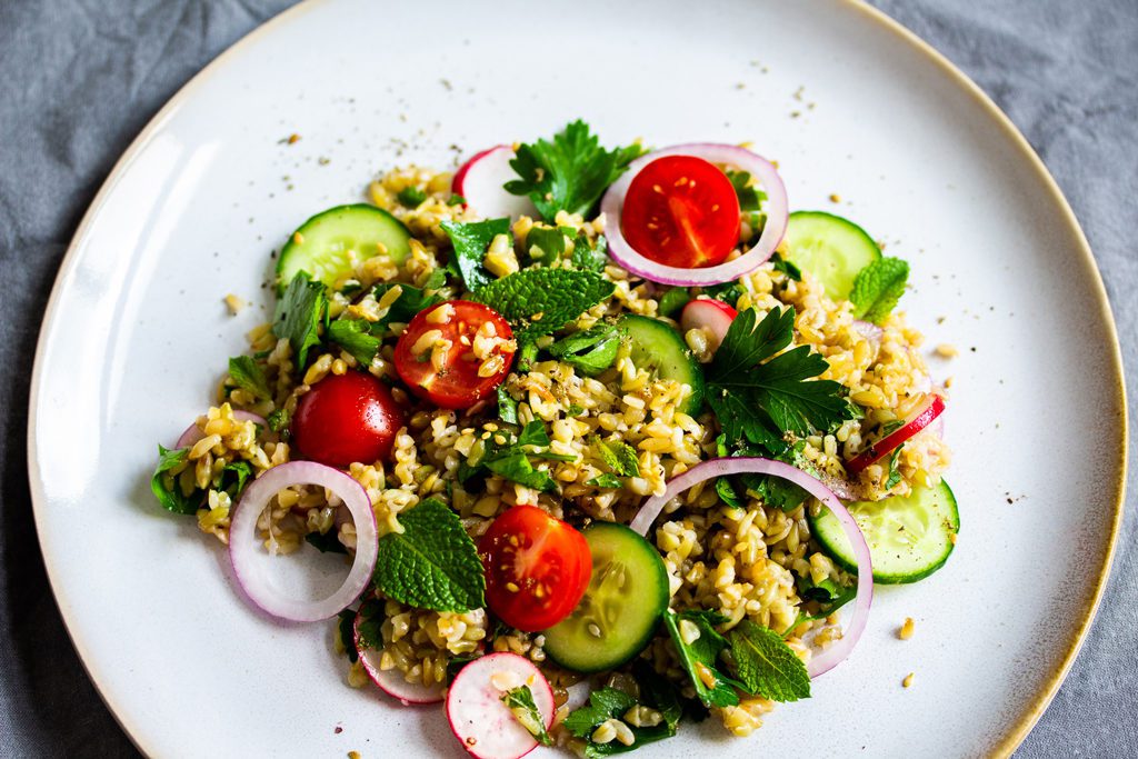 Freekeh salad Lebanese recipe